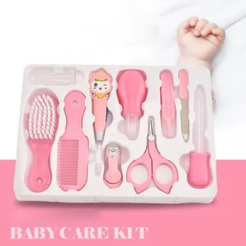 

10 Pcs Set Baby Nail Trimmer Newborn Children Kids Healthcare Kits Baby Grooming Sets Baby Scissors Nail Care Wholesale