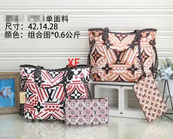 

Luxury Leather Handbags Women Bags Louis Vuitton LV- Designer Brand Women's Shoulder Bags Large Capacity Ladies Hand Bags L3341