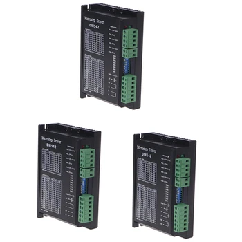 

DM542 Stepper Motor Controller 2-Phase Digital Stepper Motor Driver 18-48 VDC Max. 4.2A for 57 86 Series Motor.