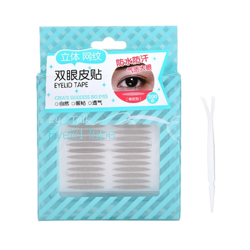 A2 Breathable Waterproof 200pcs Lace Double Eyelid Stickers Natural Natural Invisible Double Eyelid Stickers* MKXJ - Цвет: A2