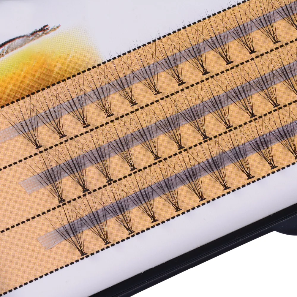 

60pcs/box Natural False Eyelash Extension Makeup 10D Mink Individual Eye Lashes Professional Grafting