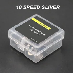 Bicycle Chain Link Magic Connector Set - Quick Release Master Links (5 Pairs) (10 speed Sliver)