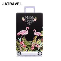 JATRAVEL Фламинго дизайн чемодан защитный чехол для дорожного чемодана эластичные пылезащитные Чехлы для 18 до 32 дюймов аксессуары для