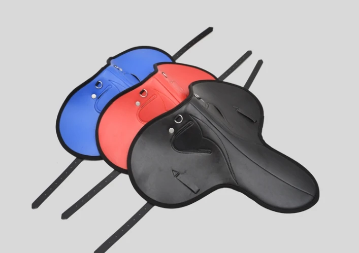 Horse equipment, morning exercise saddle, thickened racing saddle, harness, integrated saddle 3 colors