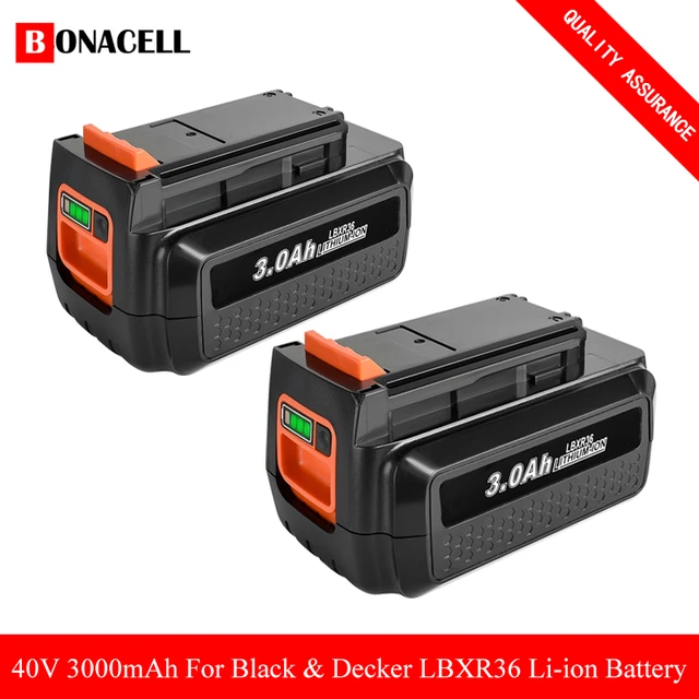 40V Lithium Battery OR Charger for Black & Decker 3.0Ah LBXR36 LBX2040  LBXR2036