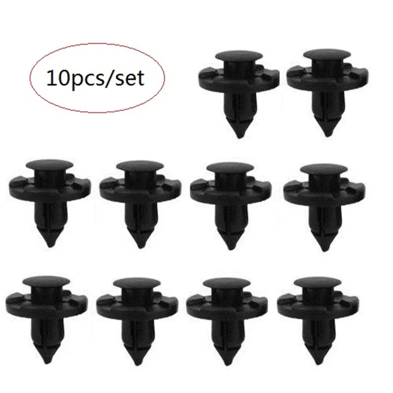 

Adeeing 10Pc Plastic Trim Clip Fastener 8mm Bumpers Grills Side Skirts for Nissan Auto Fastener & Clip Plastic Rivets