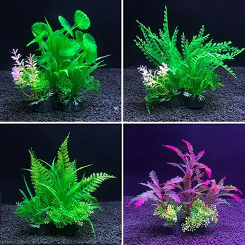 

Fish Tank Water Grass Plastic Artificial Simulation Aquarium Green Plants Grass Fish Tank Ornament Scenery Decoration