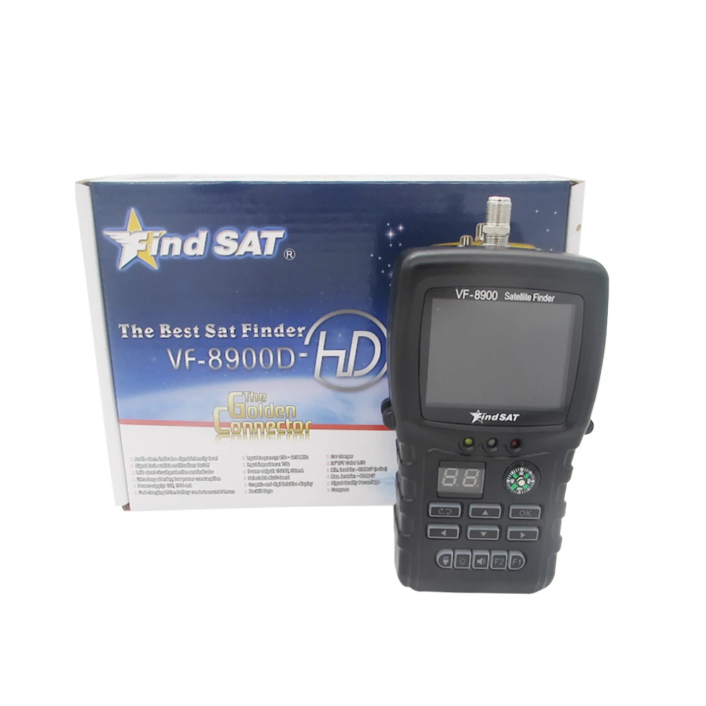 VF-8900 DVB S2 Цифровой спутниковый искатель сверхдлинный режим ожидания низкое энергопотребление Графический и цифровой интуитивно понятный дисплей HD Satelliter