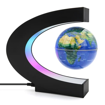 

3D Magnetic Levitation Globe Night Light Floating World Map Ball Lamp Cool Lighting Office Home Decor Terrestrial Globe Lamp