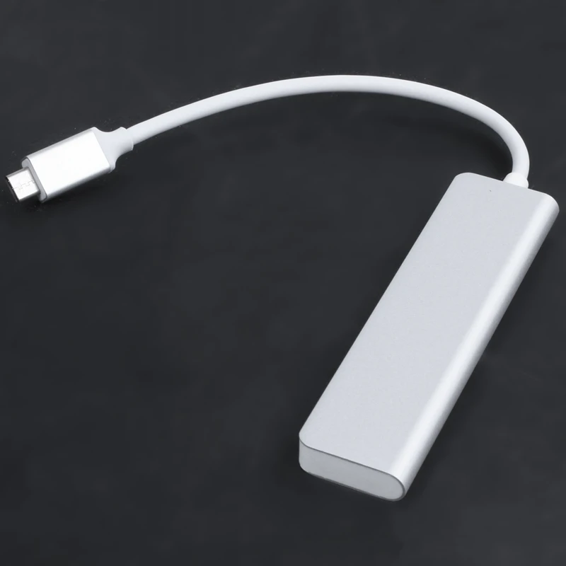 5 в 1 type-C-usb-хаб USB алюминиевый сплав C Высокоскоростной USB 3,0 адаптер SD/TF порт для чтения карт для Windows Mac ноутбука