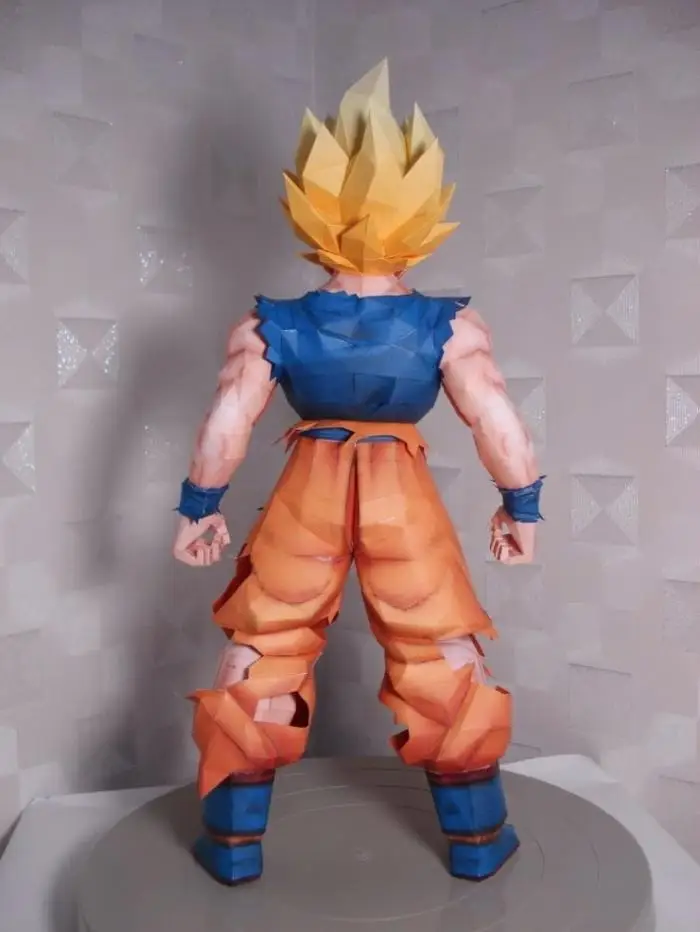 DRAGON BALL Sun Wukong Saiyan 3D бумажная модель DIY