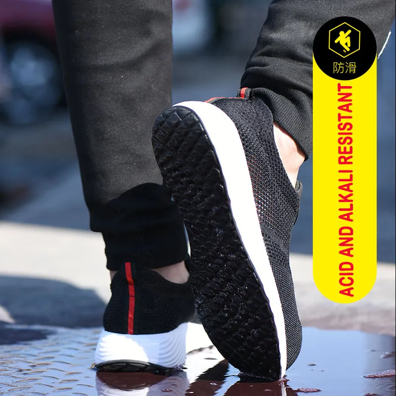 Nmsafety trabalho sapatos de segurança dos homens