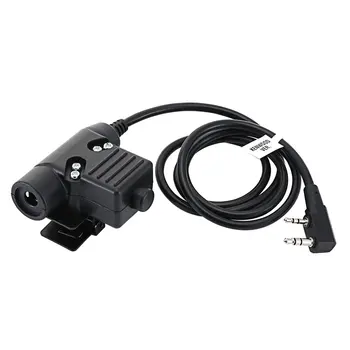 

80cm K-Type PTT Cable Military Adapter Z113 Standard Version for Walkie Talkie Kenwood TYT F8 for BAOFENG 5R Radio