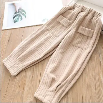 

2019 Korea style wholesale girls long pants autumn fashion girls pants 2-7t HX415