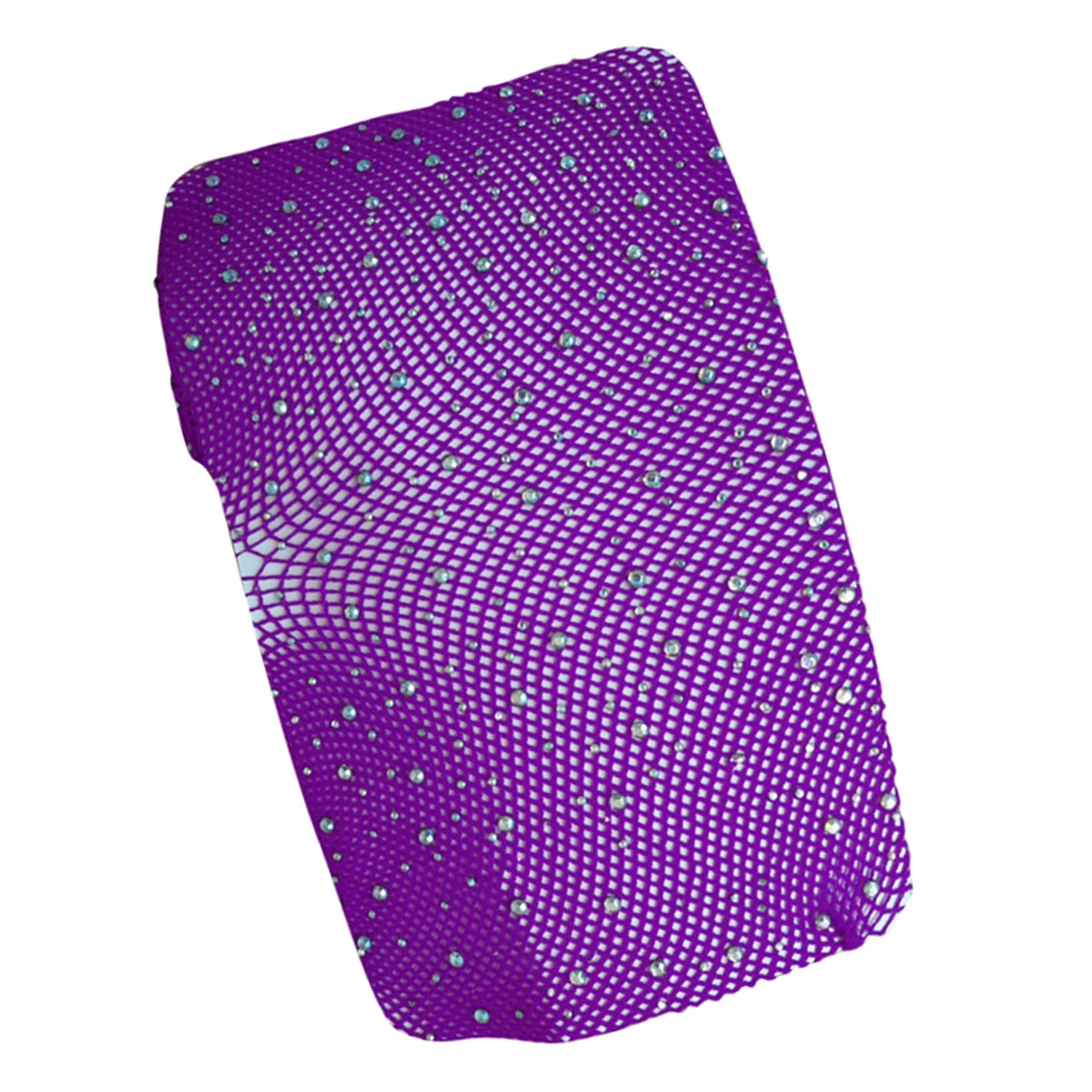 Women Crystal Rhinestone Fishnet Net Mesh Socks Stockings Tights Pantyhose   