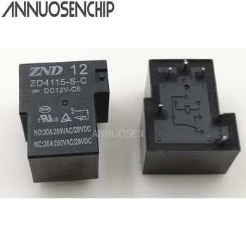 

5pcs/lot relay ZD4115-S-C-DC12V-C6 12V a set of conversion 6 foot 30A250VAC T90