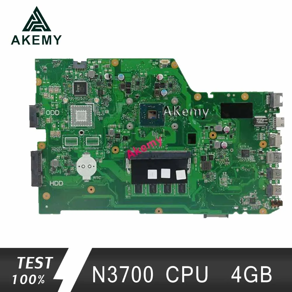 Akemy X751SA материнская плата для ноутбука N3700 процессор 4 Гб для ASUS X751S X751SJ X751SV тест материнская плата X751SA тест материнской платы ОК