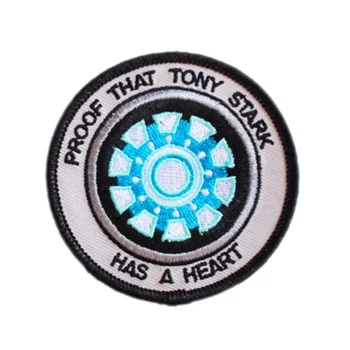 

PROOF THAT TONY STARK HAS A HEART Iron Man Avengers Movie Embroidered Iron On Patch