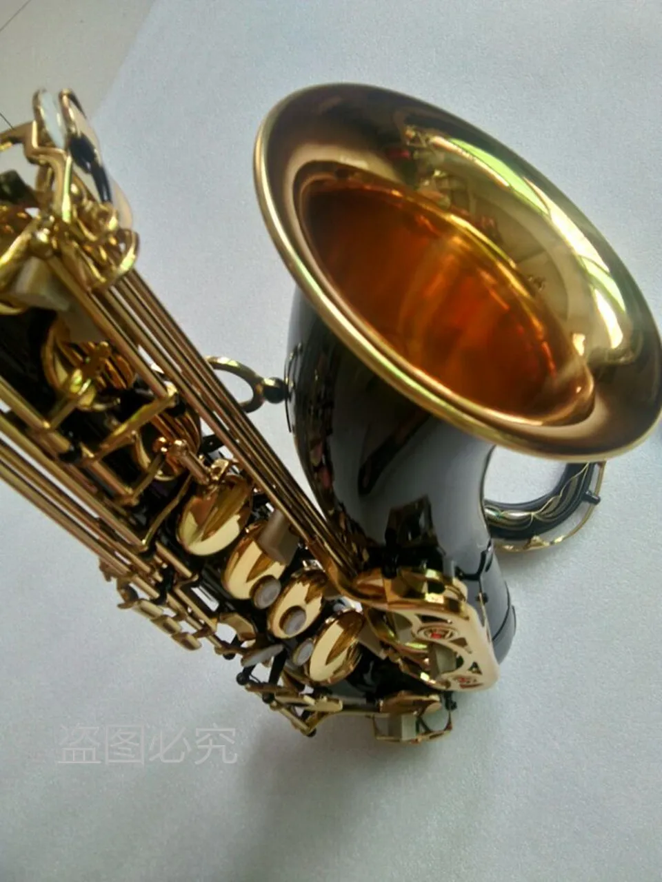 Tenor Sax лучшее качество черный золотой ключ тенор саксофон в плоской мелодии