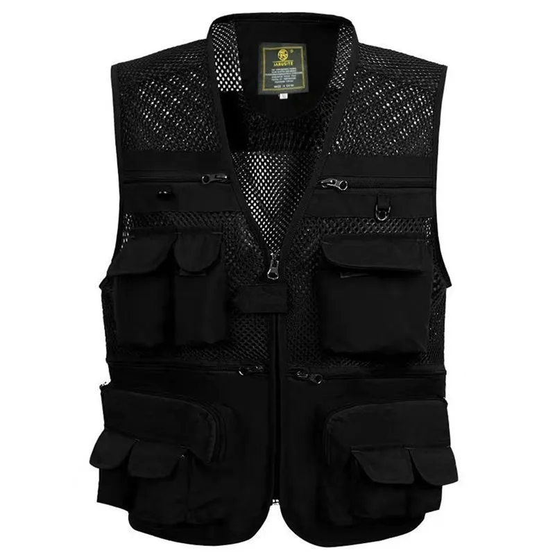 

5 Colors Quick Dry Mesh Korean Fishing Vest L-5XL Plus Size Breathable Men Vest Fishing Jackets Polyester Fiber Fish Jacket