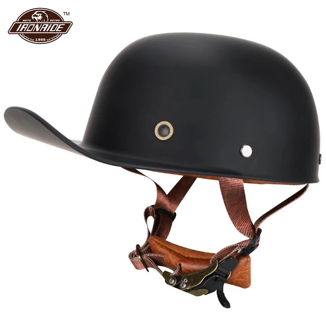 Nowy kask motocyklowy czarny Capacete De Moto Vintage Retro…