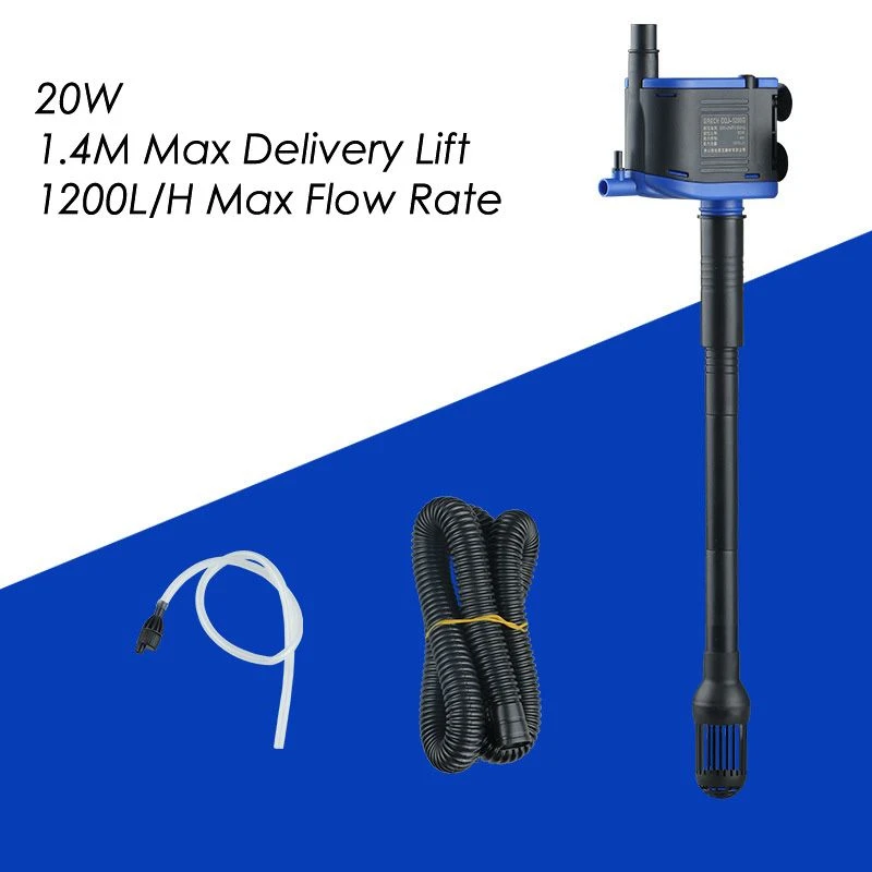 220V SUNSUN Aquarium Filter Pump Aquarium Filter Fish Tank Coral Reef Marine Tank Pump Tube Pipe for Water Outlet Out Air Inlet