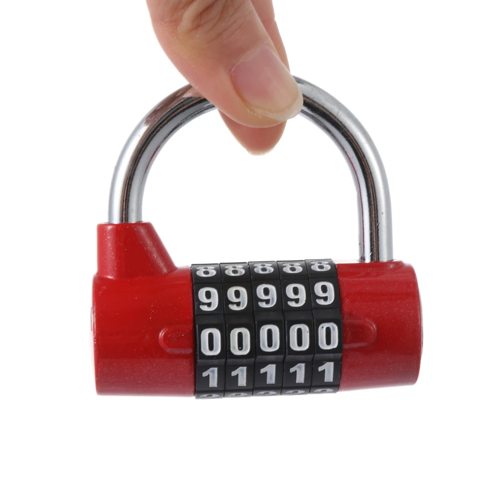 5 Digit Password Lock Combination Code Suitcase Security Luggage Locker Zinc Alloy Durable Rust-Proof Padlock With Password