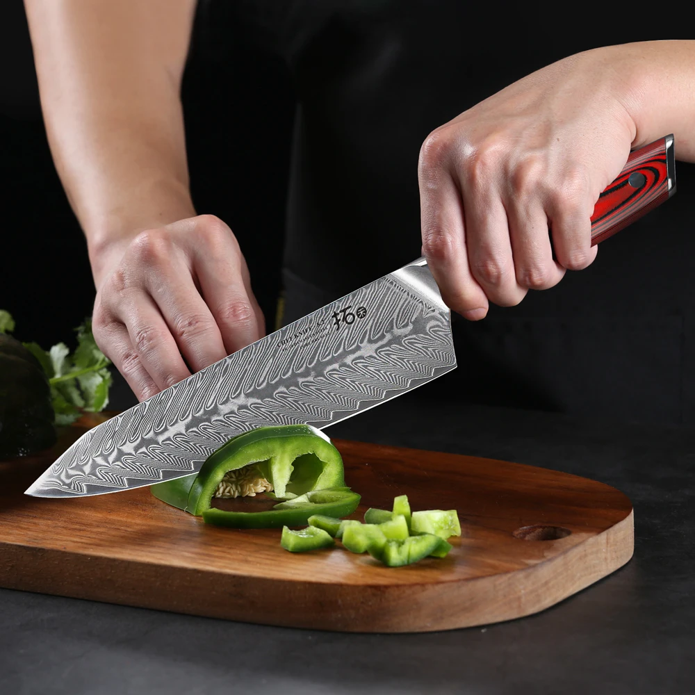 TURWHO 1-6PCS Kitchen Chef Knife Set Japanese Damascus Knife Kitchen High  Carbon VG10 Steel Santoku Bread Boning Utility Knives - AliExpress