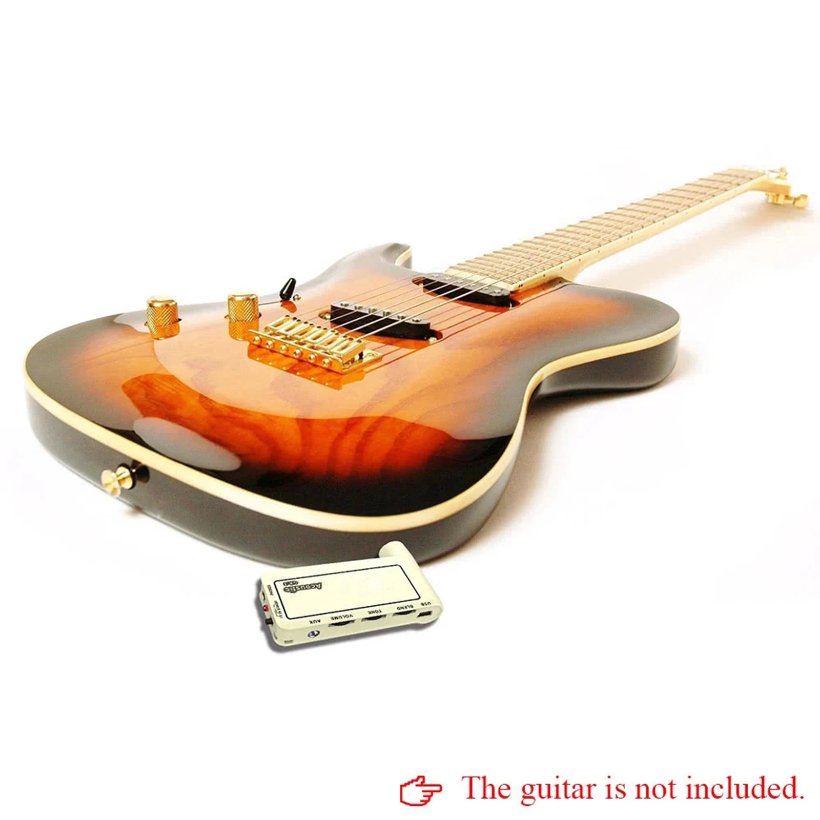Portable Guitar Bass Headphone Amp Carry On USB Chargable Guitar Headphone Amp with Blend Tone Volume Knob Instrument Device