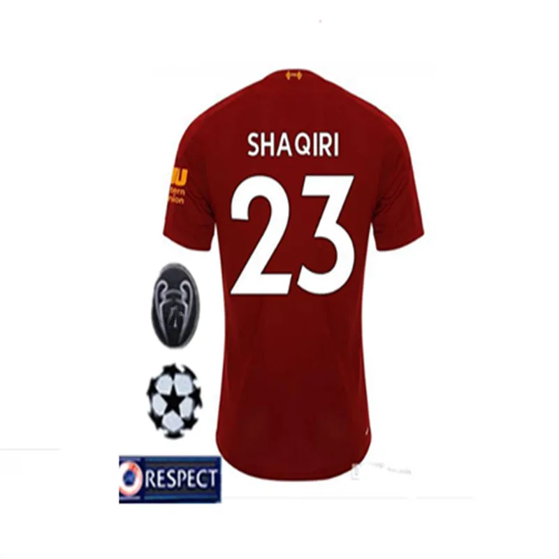 Футбольная майка для взрослых 19 20 M. SALAH FIRMINO MANE VIRGIL HENDERSON ROBERTSON MILNER KEITA - Цвет: shirt