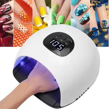 

Uv Led Lamp 72W LED UV Nail Lamp Nail Polish Dryer Quick Drying Nail Art Manicure Tool With Gloves 100-240V Lamp For Nails