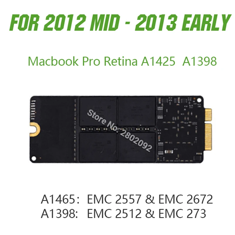 Genuine for Macbook Pro Retina 13" A1425 15" A1398 Blade SSD Solid State Drive 128GB 256GB 512GB 768GB Late/Mid 2012 Early 2013 |