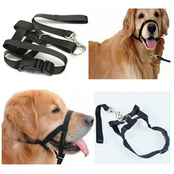 

Adjustable Pet Bark Bite Mesh Dog Mouth Muzzle Grooming Anti Stop Chewing Harness Leash Small Medium Large Dog Muzzles