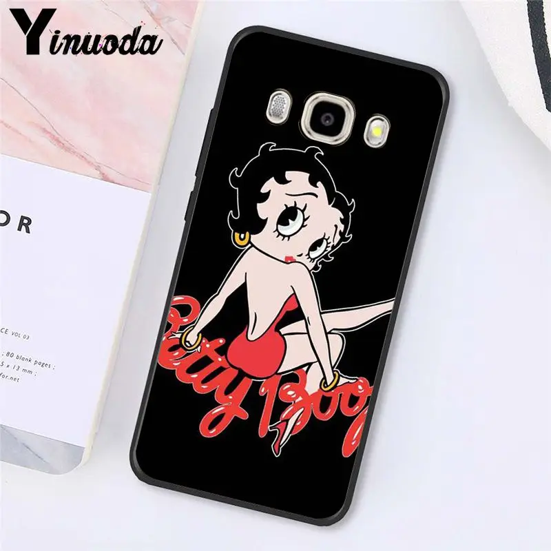 Yinuoda betty boop чехол для телефона для samsung Galaxy J7 J6 J8 J4 J4Plus J7 DUO J7NEO J2 J5 Prime - Цвет: A16