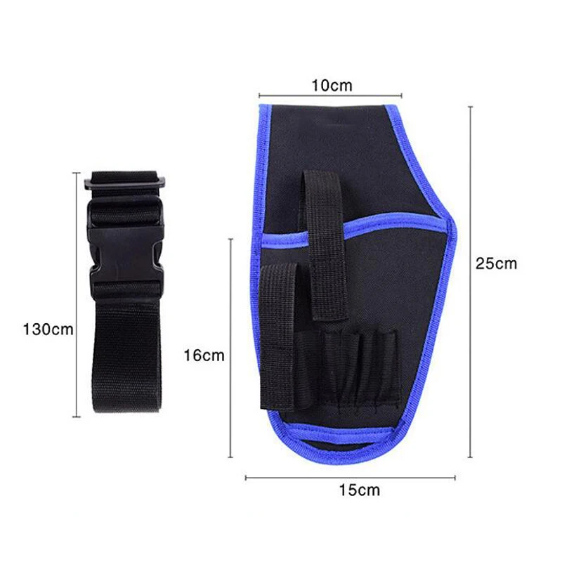 Portable Electrician Tool Pouch Multi-tool pocket Impact Driver Drill Holster Electric Cordless Drill Holder Waist Tool Bag