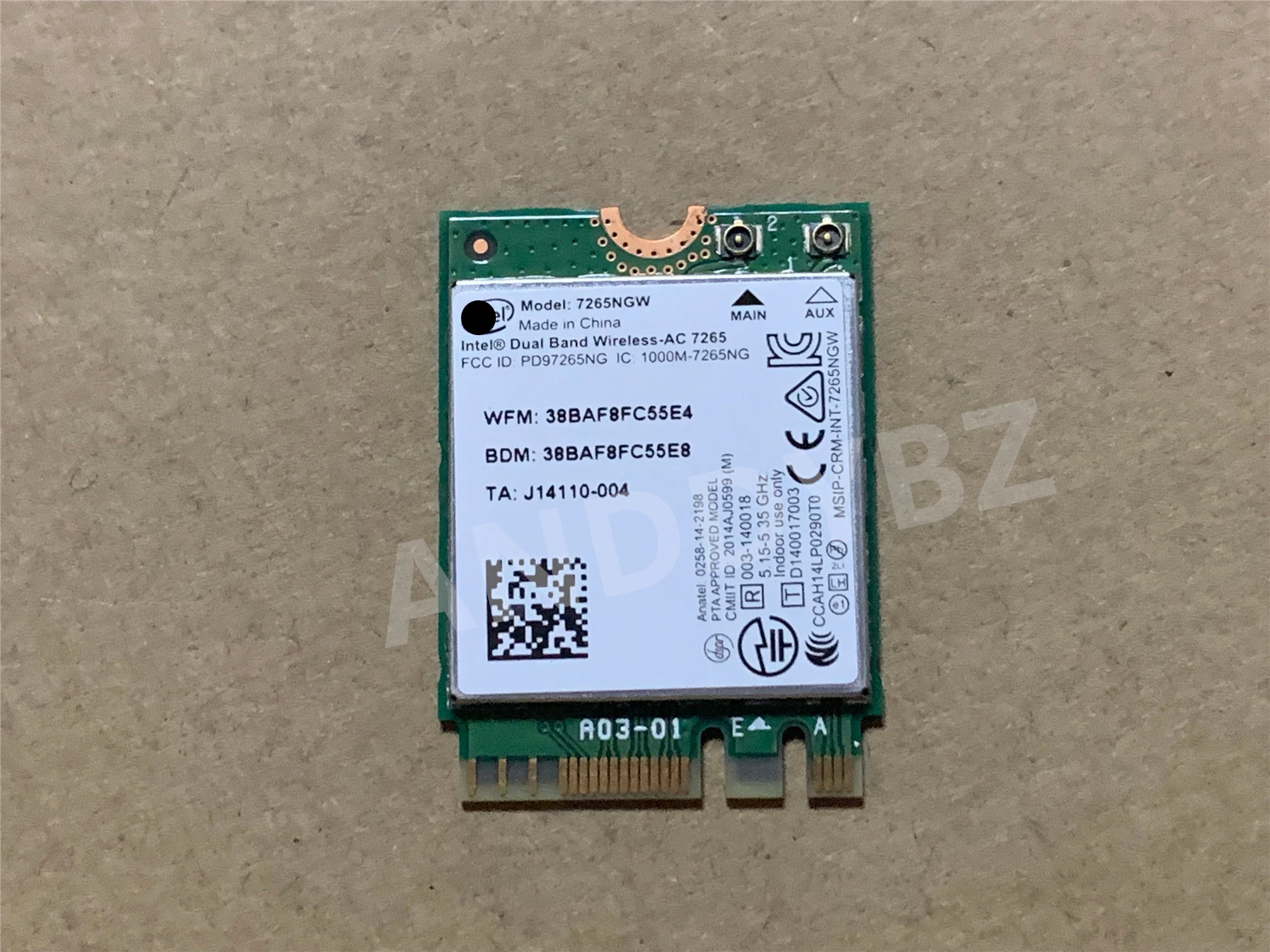 Usato Originale Per Asus Chromebook C302Ca Wifi Card Ac7265 J14110-004 Spedizione Gratuita