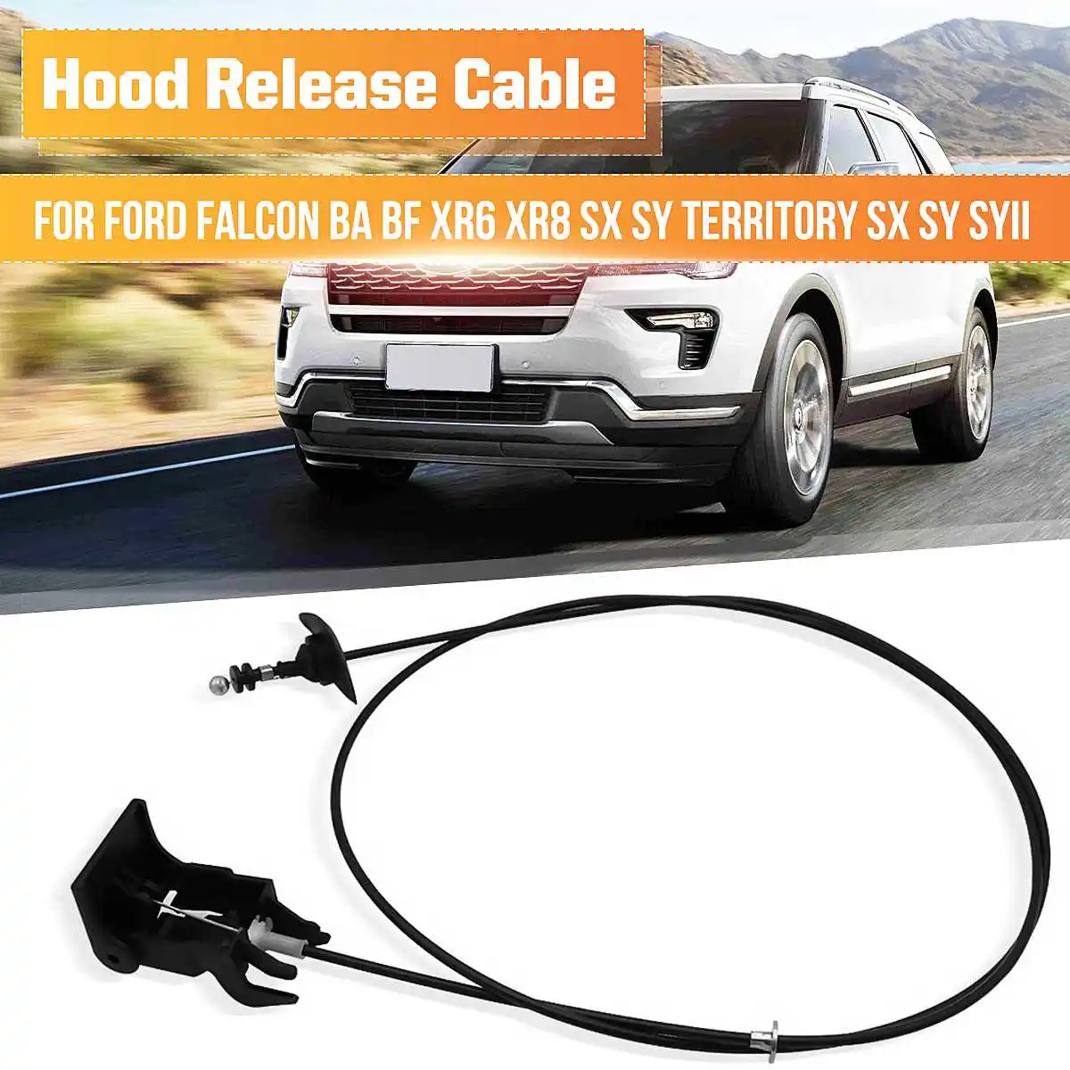 

Autoleader Car Hood Release Cable Latch For Ford. Falcon Fairmont for BA BF S.X. S.Y. X.R6 X.R8 5R2Z16A665AB Car Accessories