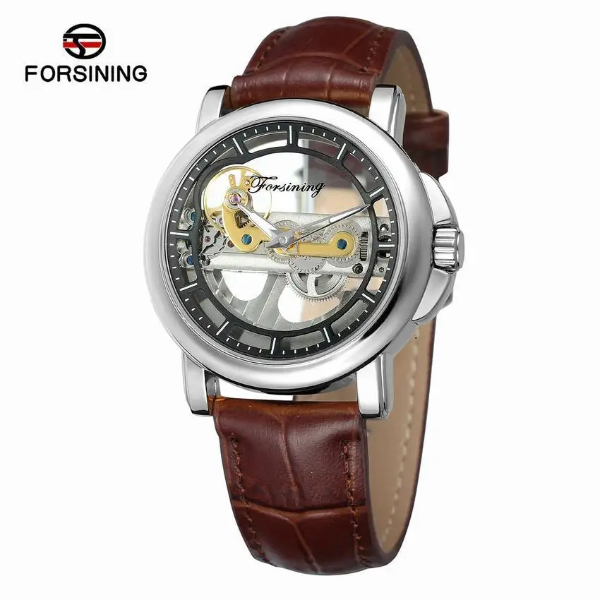 

Forsining Mechanical Wrist Watch Stylish Two-Sided Hollow out Watch Waterproof Tourbillon Analog Watch MEN'S Watch