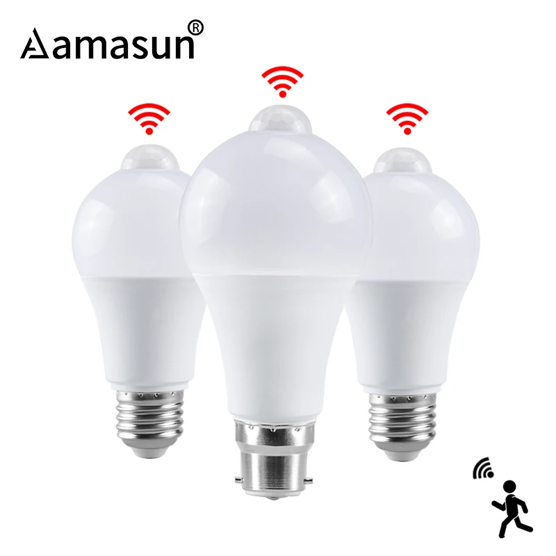 Stoutmoedig brandwond Jumping jack Aamasun Motion Sensor Light Bulb | Bulb E27 Motion Sensor Lighting -  85-265v E27 - Aliexpress