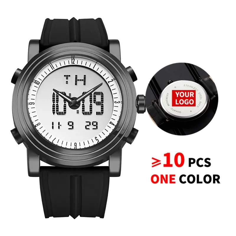 10 шт./лот SINOBI 9368, мужские цифровые часы с индивидуальным логотипом, мужские наручные часы с хронографом, часы на заказ, лучшие подарки