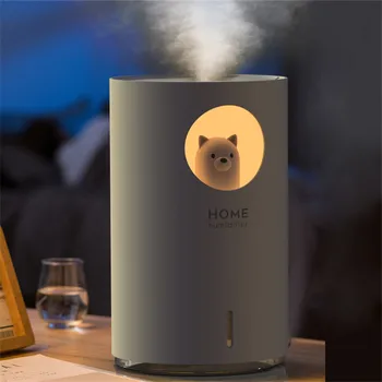 

USB Ultrasonic Air Humidifier with LED Night Light Lovely Bear Moon Aroma Essential Oil Diffuser Home Car Humidification 700ml