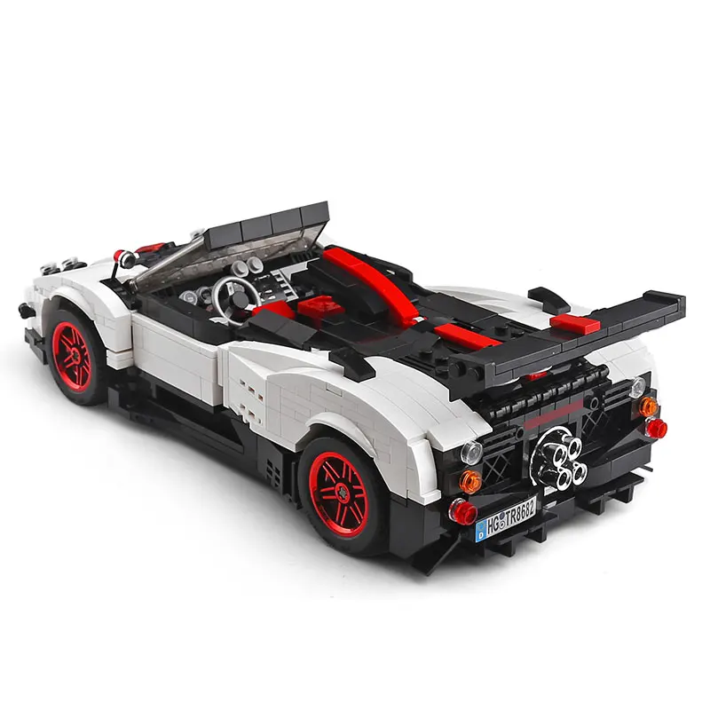 Yeshin Moc Technic машинки детские игрушки 882 шт белый Тарга Спортивная скоростная модель автомобиля Детский Рождественский подарок строительные блоки кирпичи