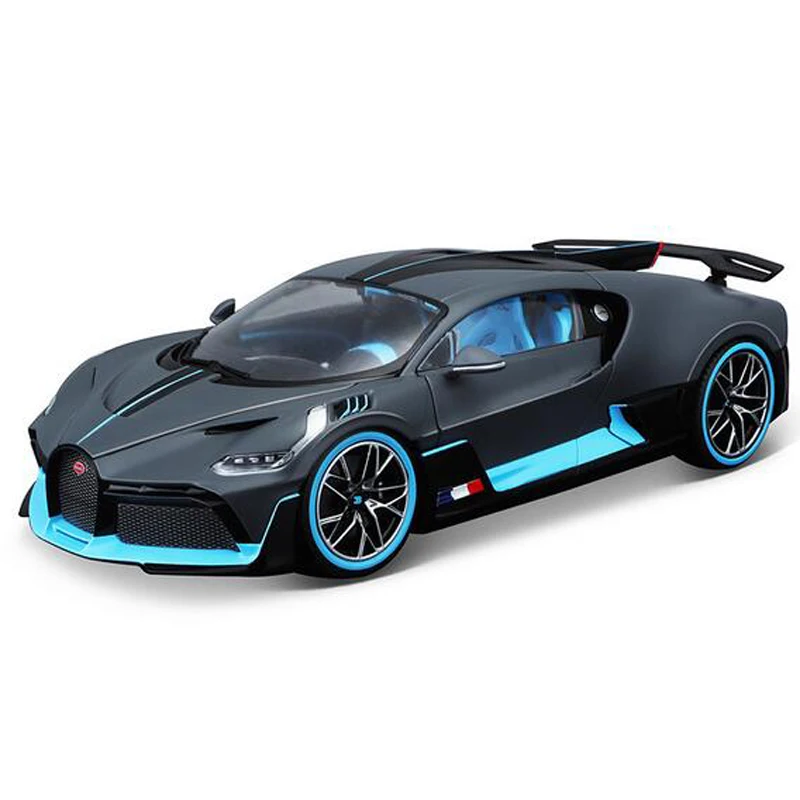 Черный Burgo 1:18 Масштаб сплава супер модель автомобиля игрушка Bugati Divo с рулевым колесом металлический стол Декор модель Подарочная Коллекция - Цвет: Черный
