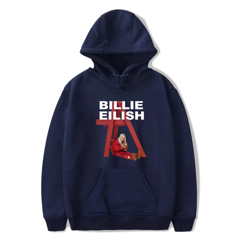 Billie Eilish, женские толстовки, свитшоты, куртки, Повседневная Толстовка с капюшоном размера d размера плюс 4XL, товар,, повседневная мода