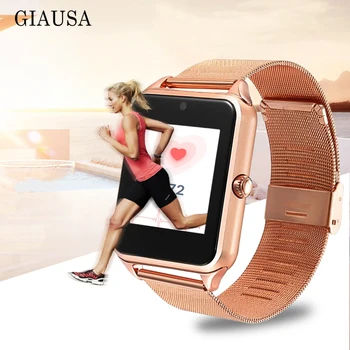 

GT08 Plus Metal Strap Smart Watch smart watch ios Z60 Bluetooth Wrist Smartwatch Support Sim TF Card Android Watch pk Q9 Z6 S7