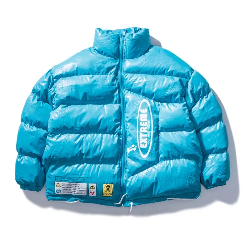 UNCLEDONJM парка Мужская Новая зимняя мужская куртка, куртка, пальто однотонные Цветные парки с хлопковой подкладкой молодежная одежда уличная DP01 - Цвет: Небесно-голубой