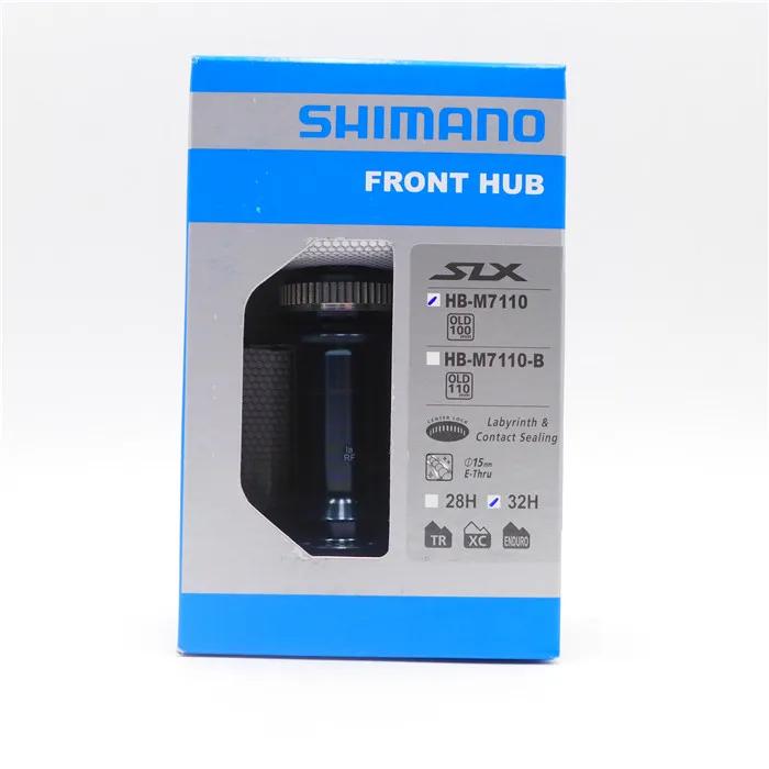 SHIMANO SLX HB-M7110 горный велосипед MTB передний центральный замок ступицы - Цвет: HB-M7110 100mm 32H
