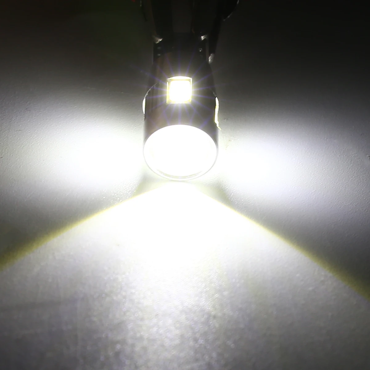 Mayitr 2pcs T10 5630 6SMD LED Canbus Error Free Car Side Wedge Light Bulb With Lens