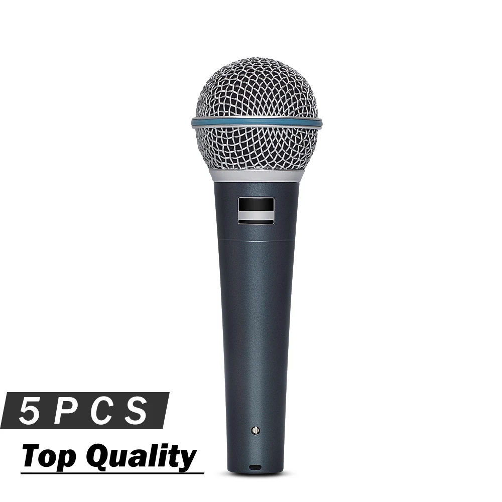 

5PCS Top Quality Supercardioid Vocal Microphone BETA58 !! Transformer Inside !! Professional Karaoke Handheld Stage Mic Mike 58A