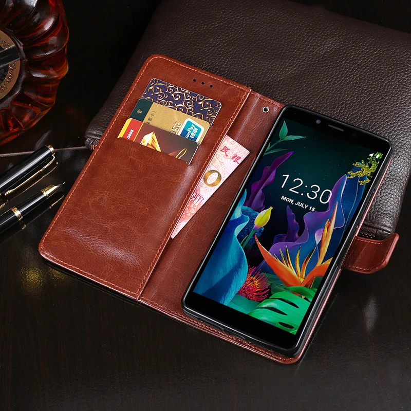 Для LG K20 Чехол Флип Бумажник Бизнес кожаный Капа чехол для телефона для LG K20 задняя крышка Coque с отделением для карт аксессуары